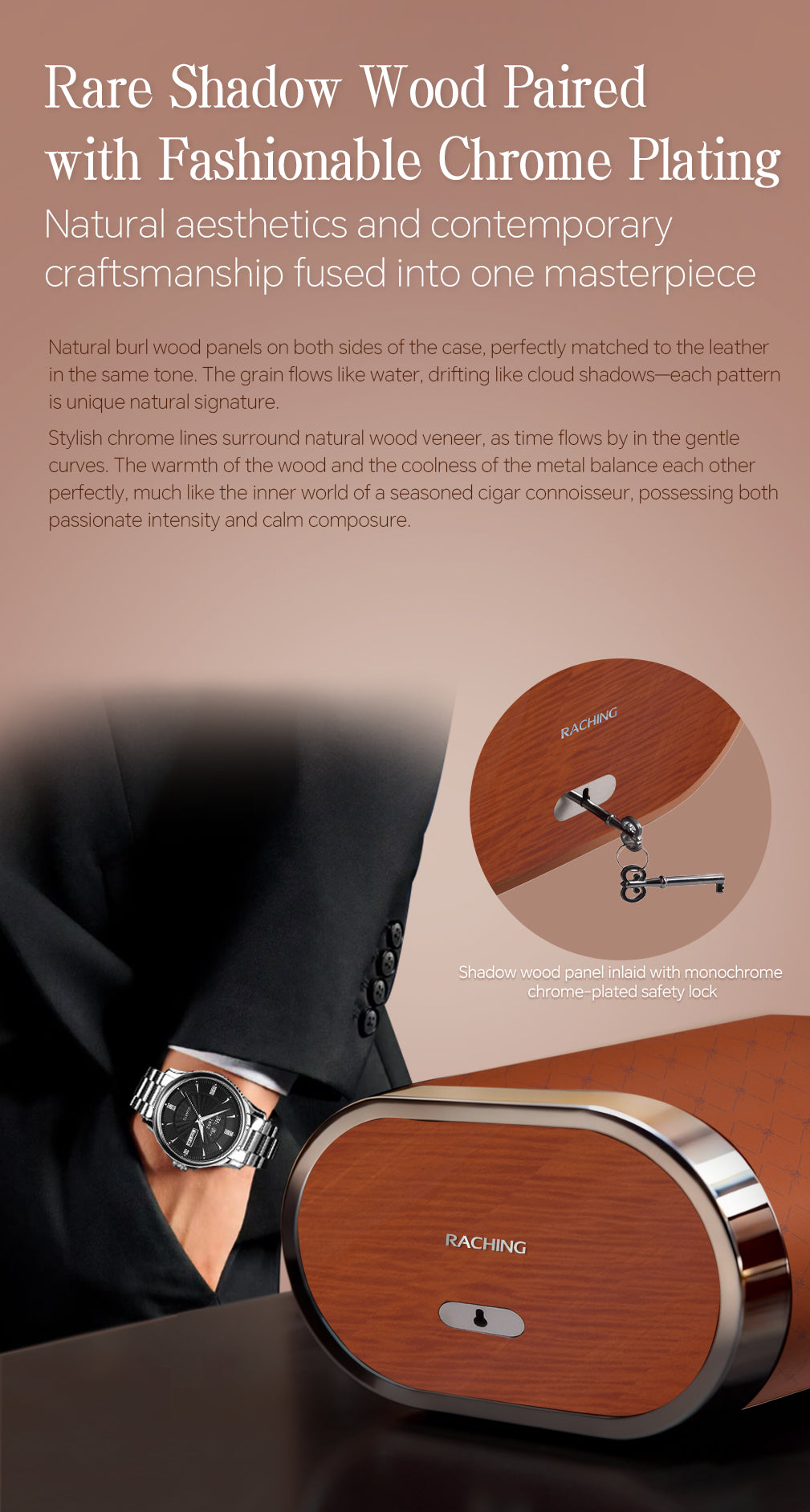 Raching RR cigar humidor box