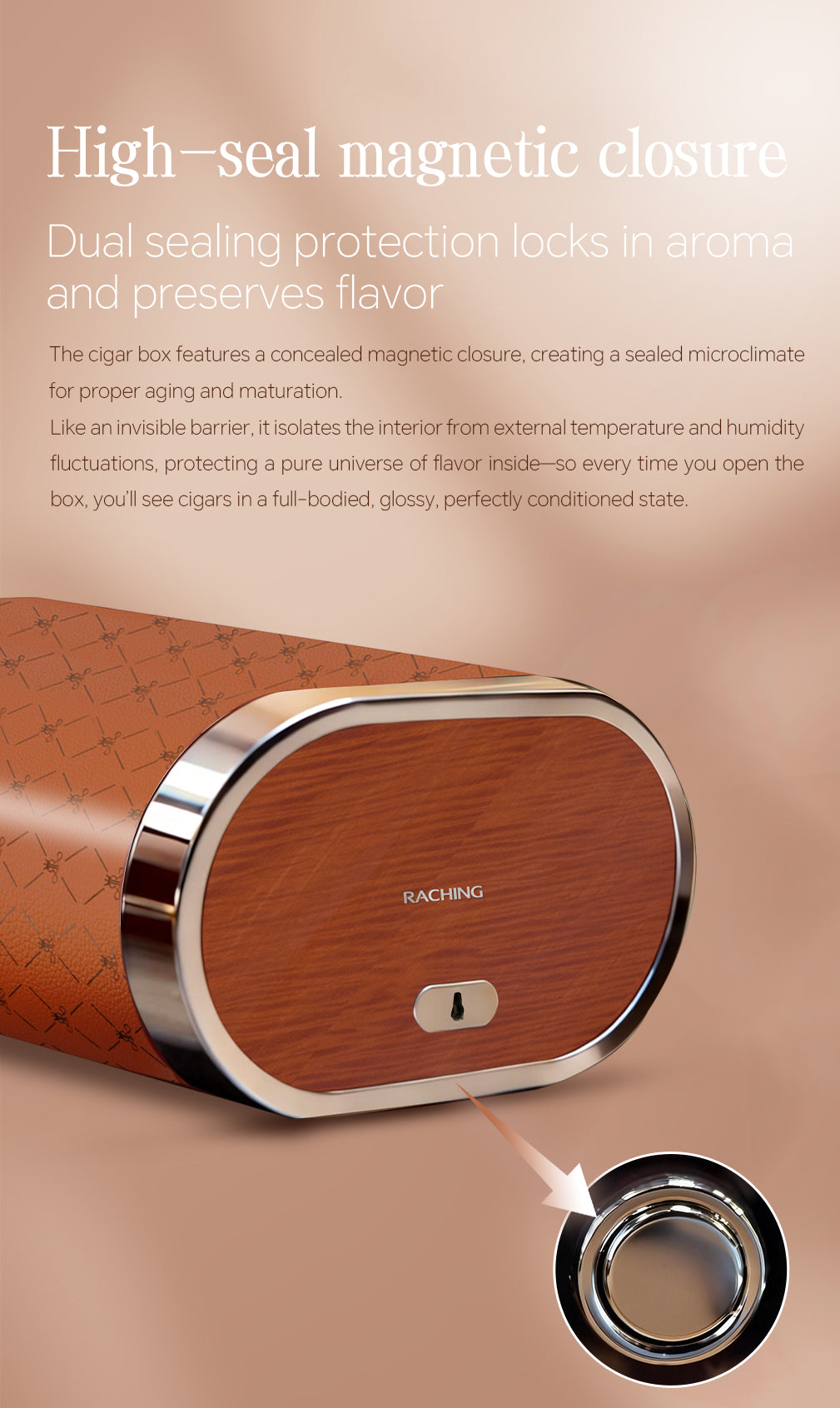 Raching RR cigar humidor box